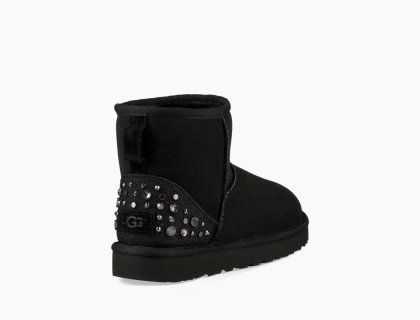 Women\'s UGG Mini Studded Bling BLACK