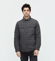 Men's UGG Quilted Shirt Jacket OFF BLACK