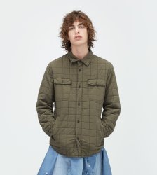 Men's UGG Quilted Shirt Jacket OLIVE