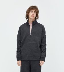 Men's UGG Merino Wool Fleece Popover CHARCOAL