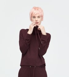 Women's UGG Cropped Funnel Neck PORT HEATHER