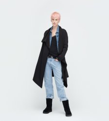 Women's UGG Fleece Blanket Cardigan BLACK
