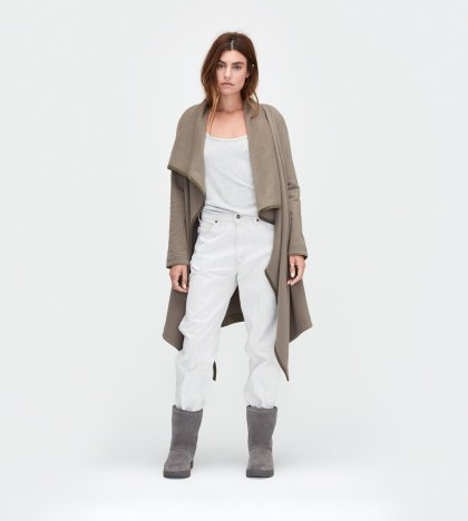 Women\'s UGG Fleece Blanket Cardigan OLIVE