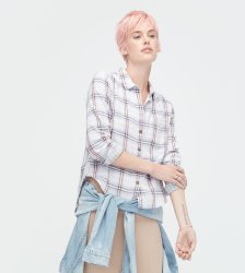 Women's UGG Crisscross Woven Shirt GREY PLAID