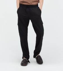 Men's Jersey Knit Cargo Pant BLACK