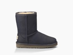 Kids' UGG Classic Short Leather PEACOAT