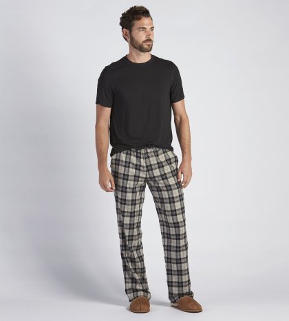 Grant Pajama Set BLACK/PLAID BLACK