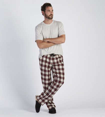 Grant Pajama Set SEAL HEATHER/PLAID TIMELE