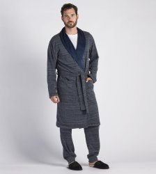 Men's UGG Robinson Robe NAVY HEATHER