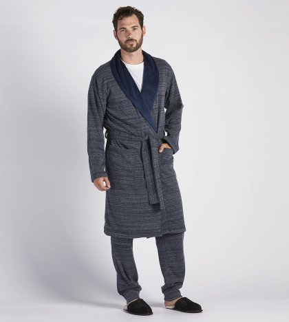 Men\'s UGG Robinson Robe NAVY HEATHER
