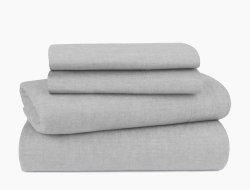 Luxe Herringbone Sheet Set GREY