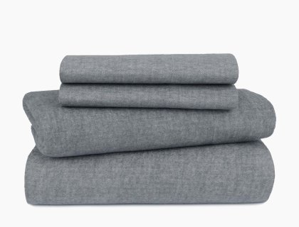 Luxe Herringbone Sheet Set OCEAN