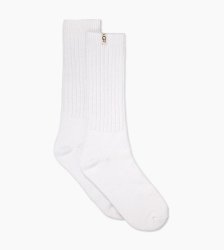 Women's UGG Rib Knit Slouchy Crew Sock CREAM