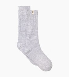 Women's UGG Rib Knit Slouchy Crew Sock SEAL