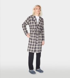 Men's UGG Jon Plaid Robe BLACK PLAID