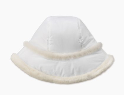 Women\'s UGG Nylon Hat WHITE M