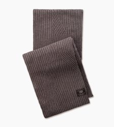 Men's UGG Ribbed Oversized Scarf FAWN HEATHER