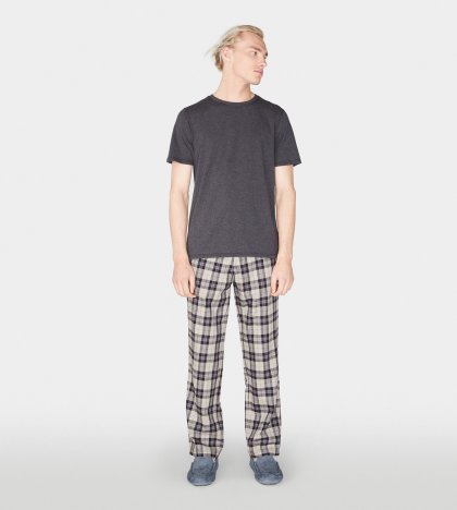 Men\'s UGG Grant PJ Set BLACK PLAID