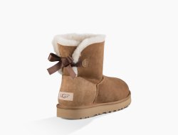 Women's UGG Mini Bailey Bow II CHESTNUT