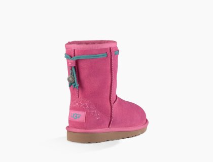 Kids\' UGG Classic Short Carranza PINK AZALEA