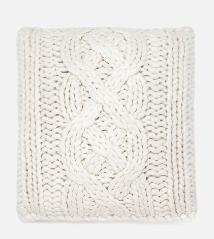 Oversized Knit Pillow-24" NATURAL