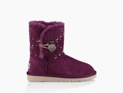 Kids' UGG Bailey Button Tehuano PURPLE PASSION