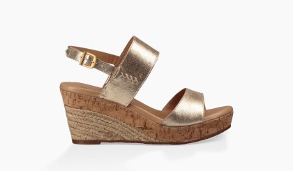 Women\'s UGG Elena Metallic GOLD