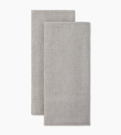 Luxe Herringbone Pillowcase OCEAN