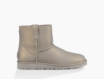 UGG Classic Unlined Mini Metallic Silver