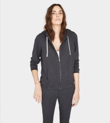 Women's UGG Cozy Full Zip Hoodie BLACK HEATHER