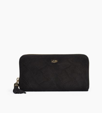 Women\'s UGG Rae Zip Around Wallet BLACK