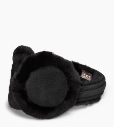 Women's UGG Wired Classic Sheepskin Earmuff BLACK