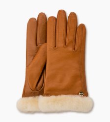 Women's UGG Classic Leather Smart Glove CHESTNUT