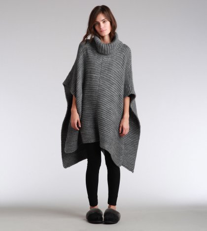 Women\'s UGG Robbyn Poncho GRANITE HEATHER