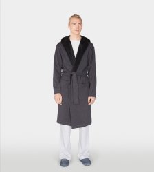 Men's UGG Alsten Robe BLACK BEAR HEATHER