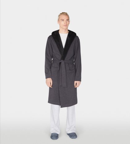 Men\'s UGG Alsten Robe BLACK BEAR HEATHER