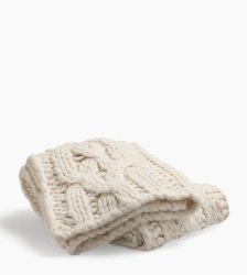 Oversized Knit Blanket-50x70" NATURAL