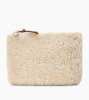 Women's UGG Medium Zip Pouch Sheepskin NATURAL