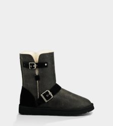UGG Classic Short Dylyn Boots Bomber Jacket Black