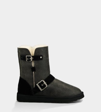 UGG Classic Short Dylyn Boots Bomber Jacket Black