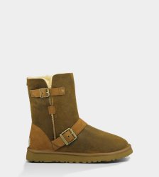 UGG Classic Short Dylyn Boots Bomber Jacket Chestnut