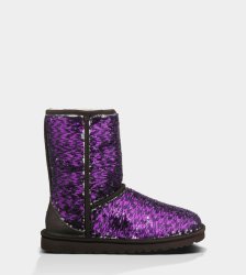 UGG® Classic Short Sparkles Boots PURPLE VELVET MULTI