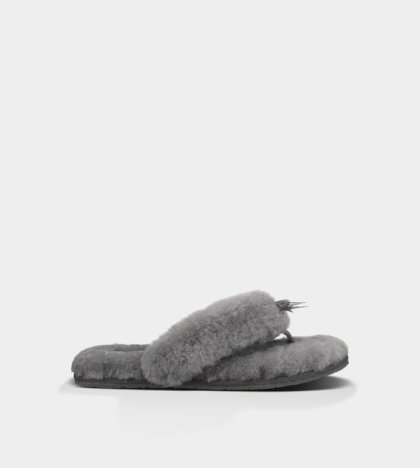 UGG® Fluff Flip Flop II Slippers GREY