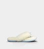 UGG® Fluff Flip Flop I Do! White/Baby Blue
