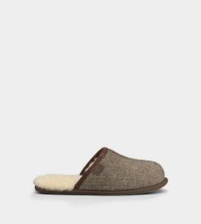 UGG Scuff Herringbone Slippers GRIZZLY
