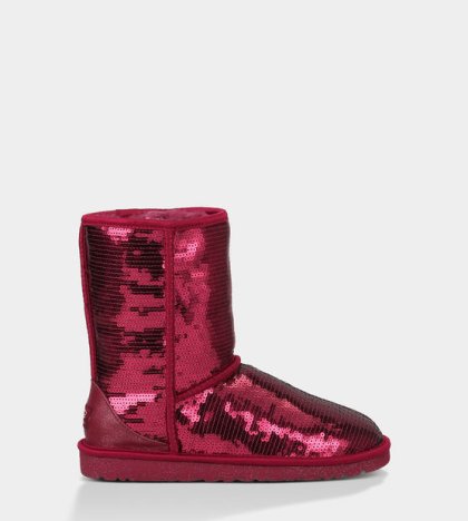 UGG® Classic Short Sparkles Boots SANGRIA