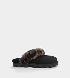 UGG® Coquette Leopard Slippers BLACK