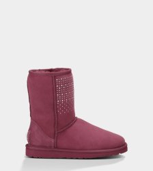 UGG Classic Short Bling Boots SANGRIA