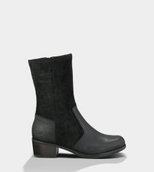 UGG® Lou - Leather Boots Black