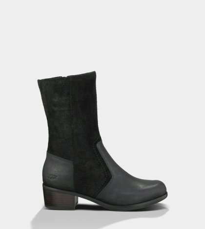 UGG® Lou - Leather Boots Black